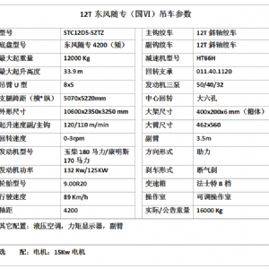 国Ⅵ新款12吨起重机